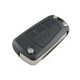 Pour Vauxhall Opel Corsa Astra Vectra Zafira 2 boutons télécommande Flip Key Fob Case, noir-3