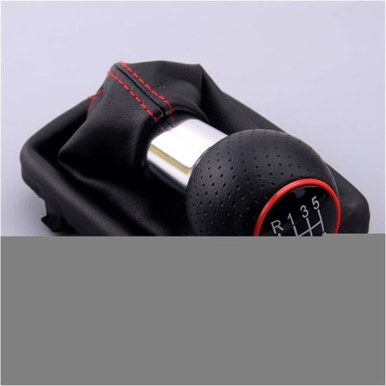 Pommeau De Levier De Vitesses 6 Vitesses Aramox - Compatible 1.8MT AURIS YARIS AYGO - Noir Argent Gris