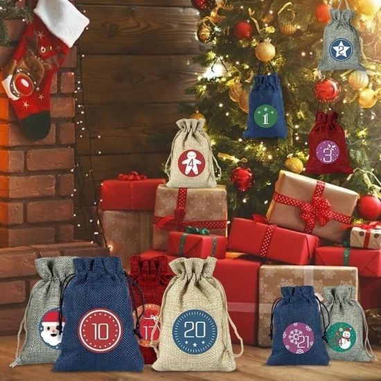 Extra Large de Noël de Noël de Stockage Zip Sacs Pour Décorations pour arbres lumières Poignées