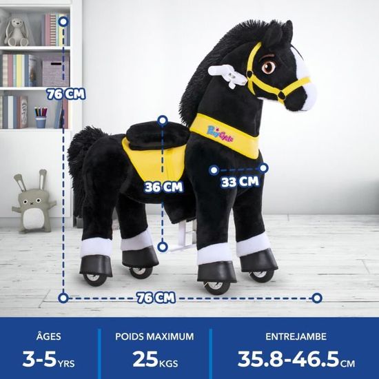 Grand cheval peluche a monter outlet