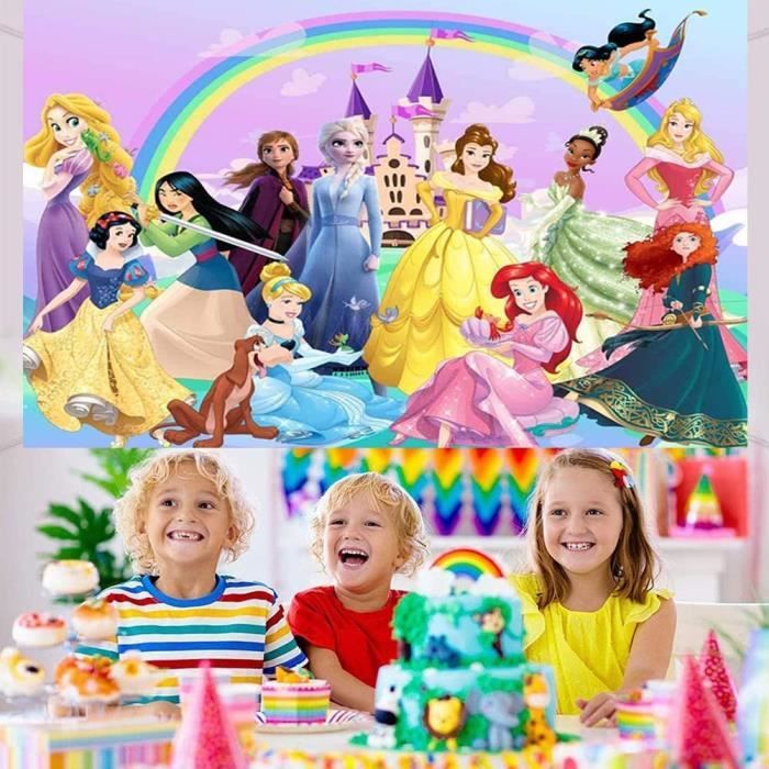Toile d'anniversaire princesse - Disney