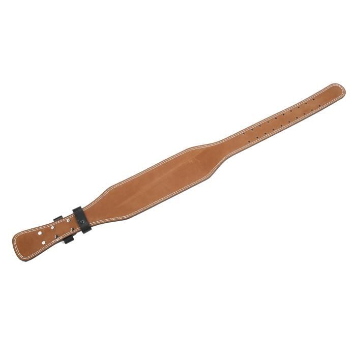 SINOVATI Ceinture D'haltérophilie - Nubuck Noir Taille L - Double Boucle Ardillon - Pour Deadlift, Squats, Bodybuilding - Largeur Avant Réduite Pour Mobilité