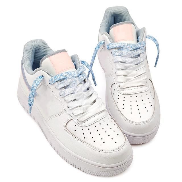 LACET DE CHAUSSURE gradient blue 160cm Lacets De Chaussures Plates Pour Femmes Et Hommes Aj1 Motif Imprime Degrade Fleurs De Caj Cdiscount Chaussures