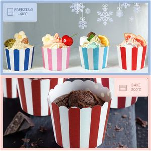 50 Pcs Tasses De Papier De Cuisson, Caissettes Cupcake Papier