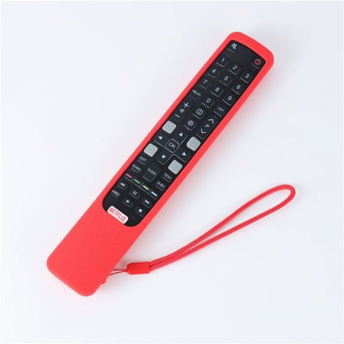 Housse En Silicone Pour Télécommande TV - Protection Antichoc Avec Lanière - Élastique Et Imperméable