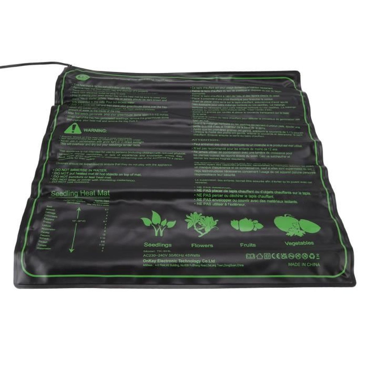 Chauffe Plantes Thermostat Réglable 30W Tapis Chauffant DBREAKS 30W - Serre Et Semis Avec Thermostat Tapis Chauffant 30W Jardinage