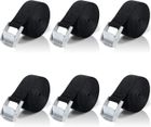 Dioxide 10PCS Sangle d'Arrimage 2M, Sangle à Cliquet avec Boucle de Serrage Charge 250kg Petite Sangle pour Moto, Voiture, Porte Vélo, Remorque, Bagage, Déménagement