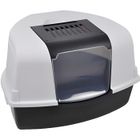 MELISSA & DOUG Maison de toilette - Bac à litière pour chat d'angle - Rose - 58x47x38cm