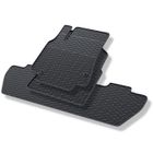 MOSSA Tapis de sol en caoutchouc adapté pour Citroen Berlingo II Van (2008-2018) - tapis de voiture - noir 1