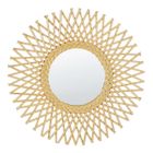 BELIANI Miroir mural rond en rotin 60 cm TAGOLU