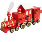 Spielwerk® Calendrier de l'Avent en bois réutilisable 'Train de Noël Express' 24 tiroirs à remplir individuel Déco Noël intérieur