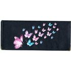 SYL'LA Porte chequier long en cuir noir pour Femme multi papillon