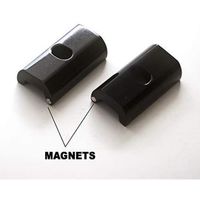 Plaques de serrage magnétiques pour leviers Brompton - ACE - Noir - Serrage plus rapide et confortable