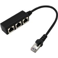 RJ45 1 à 3 Ethernet LAN réseau Câble répartiteur 3 voies Extender adaptateur connecteur-235