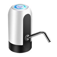 Pompe à bouteille d'eau domestique Charge USB Pompe à eau potable automatique Distributeur d'eau électrique portable|Blanc