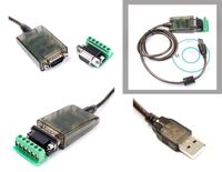 Convertisseur USB vers RS-422 RS-485 avec Chipset FTDI FT232. Montage fil à fil ou par fiche DB9