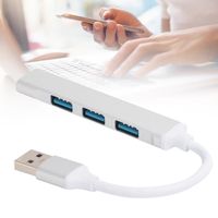 Sonew Hub USB 3.0 4 Ports en Alliage d'Aluminium - Ultra Rapide - Prise d'Alimentation - Splitter
