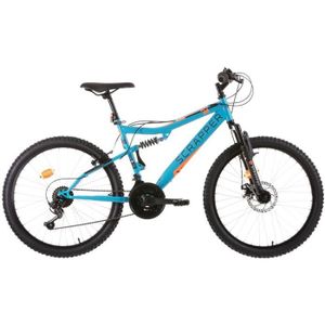 VTT Vélo VTT 24'' SCRAPPER Tout Suspendu - 18 Vitesses avec dérailleur Shimano & Frein avant à disque