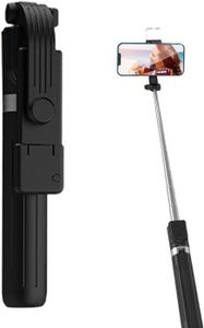 PERCHE - CANNE SELFIE PERCHE - STICK - CANNE SELFIE-Noir Support de trépied pour Smartphone | Support de baton Stable pour téléphone Selfie, Rotation à
