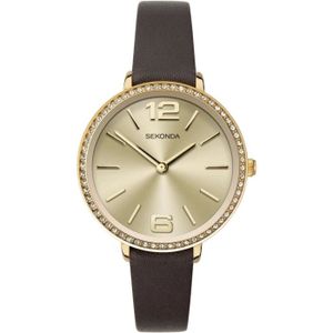 MONTRE Bracelet de montre - Sekonda - 40076.27 Ladies Brown Watch[J9186] - Blanc - Classique - Femme