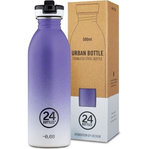 GOURDE 24BOTTLES Sport Bottle - Bouteille Sport avec Paille 500ml, Bouteille Réutilisable e Ultralégère (Gym, Cyclisme, Course.[Z4793]