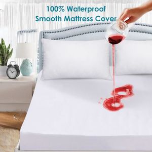 Anti Acarien Hypo Allergenique Drap Housse Alese Respirante Homfy Protege Matelas Impermeable Eco Bambou Fibre 140x190 0 30cm Bonnet Rabat 30cm Literie Et Linge De Maison Linge De Lit Bebe
