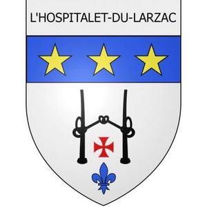 STICKER SCRAPBOOKING L'Hospitalet-du-Larzac12 ville Stickers blason aut