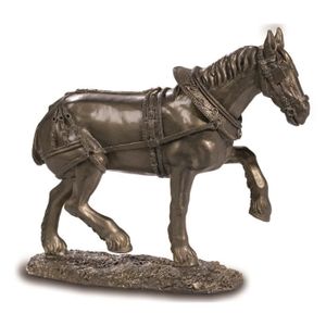 katerina prestige Reproduction Statue Cheval cabre de Leonard de Vinci Coloris Bronze 21/17,5/7,5 cm