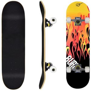 SKATEBOARD - LONGBOARD 31 x 8 zoll skateboard complet,avec roulements abec-7 planche de longboards,skateboard 7 couches en érable,double kick deck concav