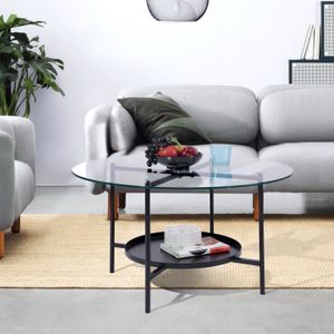 homy casa table basse gigogne industriel decor pvc noir table d appoint pour salon cdiscount maison