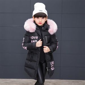 DOUDOUNE NOIRE FOURRURE FUSHIA 4 A 14 ANS - Mode Parka fashion