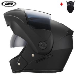 CASQUE MOTO SCOOTER Casque Moto modulable rabat visière Maxi Scooter Convertible DOT Gant + Masque