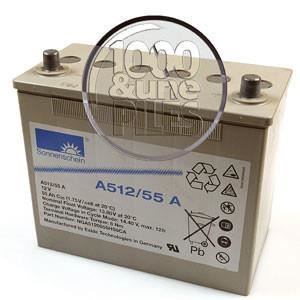 BATTERIE VÉHICULE Batterie plomb etanche gel A512/55A 12V 55Ah  - Ba