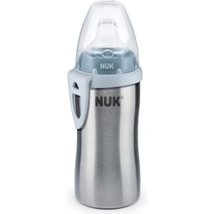 GOURDE NUK Gourde Active Cup pour enfants, étanche, en acier inoxydable de haute qualité, 215 ml, 12+ mois, sans BPA,  (Garçon)305