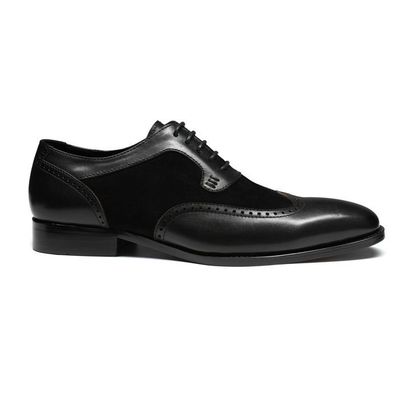 DADAWEN Chaussures Homme En Cuir Véritable | Derbys Ville Élégantes à Lacets Oxford Brogue – Parfaites Pour Mariage, Costume Et Affaires