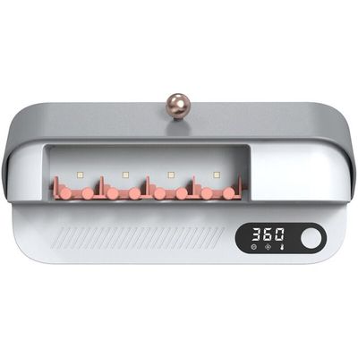 Porte-Brosse à Dents Électrique Mural Intelligent – Stérilisation UV 99,9%, Séchage Auto, Sans Perçage, 2 Emplacements, Blanc Moderne