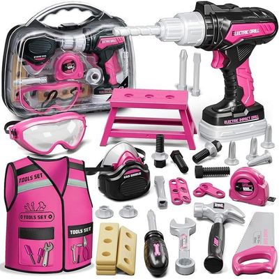 Vanplay Jouet Enfant Outils Enfant Tronconneuse Enfant Boite A Outi Jeux Pour Enfants Cadeau Noel Pour Enfant 3 4 5 6 Ans Amz