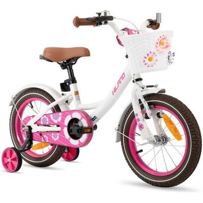 Vélo d'enfant - HILAND - JOYSTAR - 12 pouces - Rose - Frein à main et Vélo d'enfant - HILAND - JOYSTAR - 12 pouces - Rose - Frein à main et