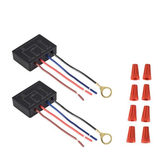 Interrupteur à Pied 1 Pôle 2A 250V - Blanc Pour Lampes Et Câbles