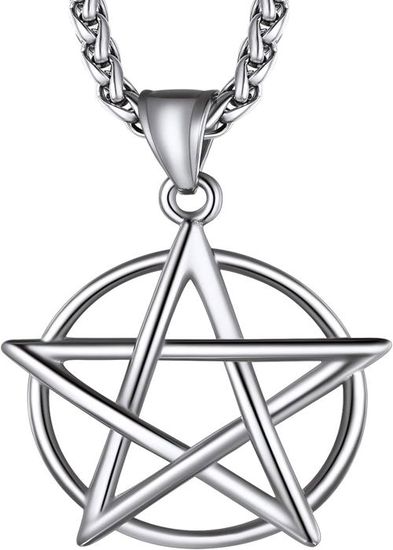 Collier Étoile de David Homme Pendentif Magen Entrelacés Religieux