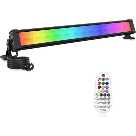 EIHUA 60W Projecteur LED RGB Ã télécoande 360 Â°, odes clignotant
