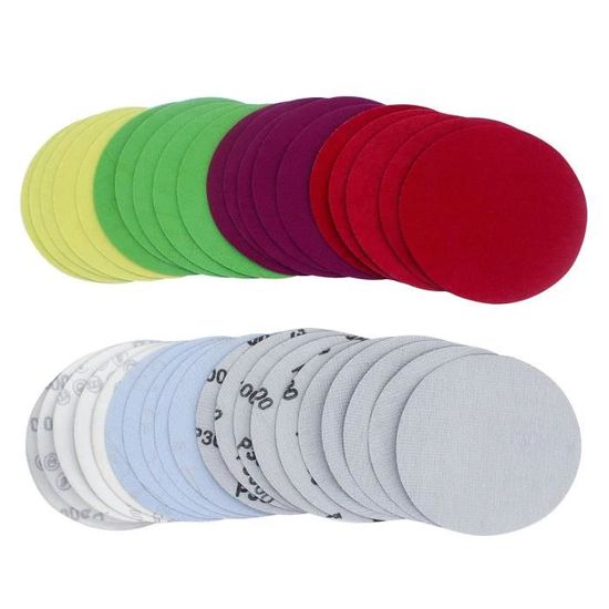 Lot De 15 Disques De Ponçage 300mm Grain P80 FEIHU - Papier Abrasif Auto-Agrippant Pour Bois, Métal & Peinture