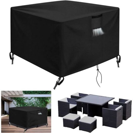 XIANGPEIFBH Housse Table de Jardin 190x120x75cm Noir 420D Oxford Tissu bache Table de Jardin Au Vent Anti-UV éTanche avec Corde Et Boucle DifféRentes Tailles Housse Salon de Jardin Rectangulaire XIANGPEIFBH Housse Table de Jardin 190x120x75cm Noir 420D Oxford Tissu bache Table de Jardin Au Vent Anti-UV éTanche avec Corde Et Boucle DifféRentes Tailles Housse Salon de Jardin Rectangulaire