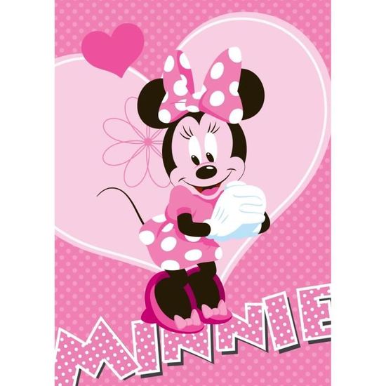 Tapis enfant 95x133cm design Minnie Mouse