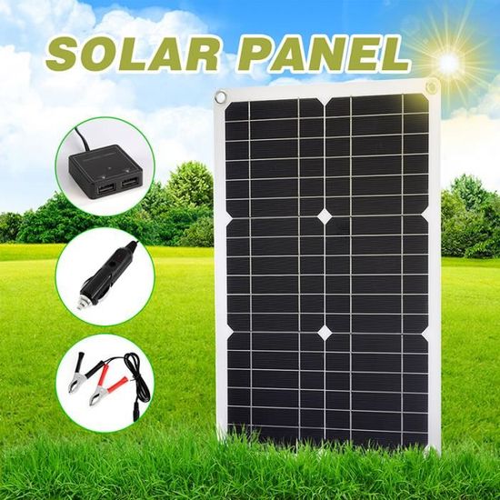 Panneau Solaire 300W 12V, Kit de Panneau Solaire, Chargeur
