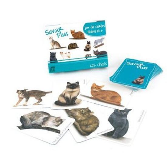 Jeu De Cartes Savoir Plus Les Chats Cdiscount Jeux Jouets