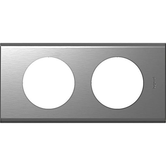 LEGRAND CELIANE PLAQUE MICA 2 POSTES ENTRAXE 71mm + SUPPORT