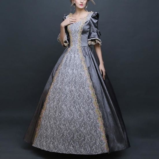 Générique Robe Médiévale Femme Renaissance Baroque Rétro Robes Deguisement Medieval Manches Trompette Victorienne Gothique Grandes Tailles Maxi Robe Générique Robe Médiévale Femme Renaissance Baroque Rétro Robes Deguisement Medieval Manches Trompette Victorienne Gothique Grandes Tailles Maxi Robe