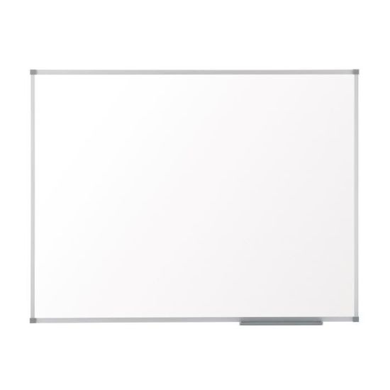 BoardsPlus - Tableau Blanc Magnétique, 120 x 90 cm, Surface émaillé, avec  cadre en aluminium et porte-marqueurs : : Fournitures de bureau