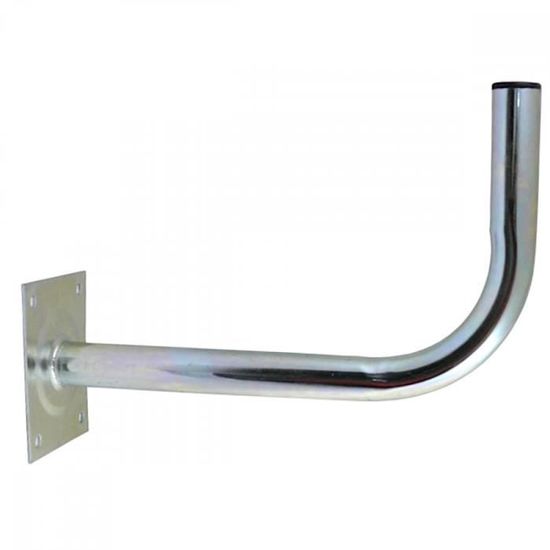 Wessper Support Mural Satellite 30/75 Cm - Mât Acier Galvanisé Robuste Pour Antenne Parabolique